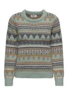 Onlmontana L/S Life O-Neck Cc Knt Tops Knitwear Jumpers Green ONLY