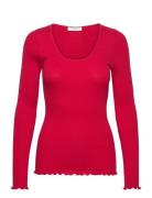 Baybay Long Sleeve Tee Tops T-shirts & Tops Long-sleeved Red Rosemunde