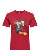 Onlmickey Life Reg S/S Top Box Xmas Jrs Tops T-shirts & Tops Short-sle...