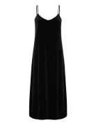 Lrl Sl.less V-Neck Long Gown Velvet Yöpaita Black Lauren Ralph Lauren ...