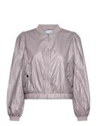 Janice Metallic Bomber Jacket Bombertakki Purple Minus