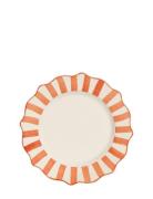 Candy Cane Scalloped Dinner Plate Home Tableware Plates Dinner Plates ...