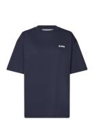 Smaustin Boxy Ss T-Shirt Tops T-shirts Short-sleeved Navy Svea