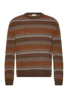 Sdmaxwell Tops Knitwear Round Necks Brown Solid