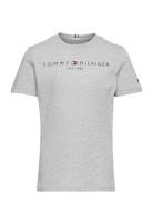 Essential Tee S/S Tops T-shirts Short-sleeved Grey Tommy Hilfiger