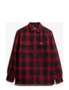 Wool Miller Overshirt Tops Overshirts Red Superdry