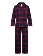 Pyjamas Set Flannel Pyjamasetti Pyjama Navy Lindex