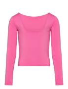 Rkbillie Ls T-Shirt Tops T-shirts Long-sleeved T-shirts Pink Rosemunde...