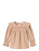 Nmfsalene Ls Loose Shirt Lil Tops Blouses & Tunics Pink Lil'Atelier