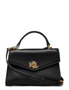 Leather Small Farrah Satchel Olkalaukku Laukku Black Lauren Ralph Laur...