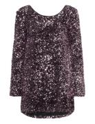 Loose Sequin Mini Dress Lyhyt Mekko Pink Gina Tricot
