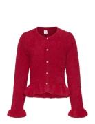 Cardigan Feather Yarn With Flo Tops Knitwear Cardigans Red Lindex