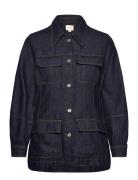 Finley Denim Jacket Farkkutakki Denimtakki Navy French Connection