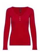 Long-Sleeved Pyjama Top Toppi Red Hunkemöller
