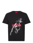 Deyladec Tops T-shirts Short-sleeved Black HUGO