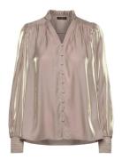 Kassianibbharrietta Shirt Tops Blouses Long-sleeved Beige Bruuns Bazaa...