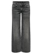 Onljuicy Lw Wide Dnm Dot890 Noos Bottoms Jeans Wide Grey ONLY