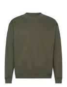 Relaxed Heavy Sweatshirt Tops Sweat-shirts & Hoodies Sweat-shirts Gree...