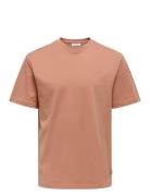 Onsfred Life Rlx Ss Tee Noos Tops T-shirts Short-sleeved Orange ONLY &...