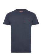 Mcs Tee Laredo Men Tops T-shirts Short-sleeved Navy MCS