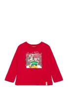 T-Shirt L/S Tops T-shirts Long-sleeved T-shirts Red United Colors Of B...