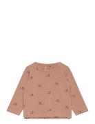 Tnshimo L_S Tee Tops T-shirts Long-sleeved T-shirts Beige The New