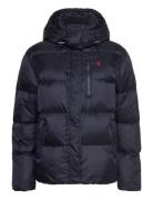 Nylon Taffeta-Ins-Coa Vuorillinen Takki Topattu Takki Navy Polo Ralph ...