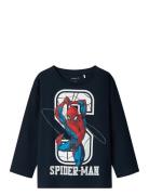 Nmmnitin Spider Nreg Ls Top Noos Mar Tops T-shirts Long-sleeved T-shir...