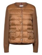 Ul Down Knit Mix Jkt Vuorillinen Takki Topattu Takki Beige Tommy Hilfi...