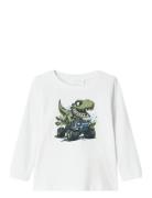Nmmvux Ls Top Tops T-shirts Long-sleeved T-shirts White Name It