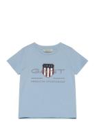 Archive Shield Ss T-Shirt Tops T-shirts Short-sleeved Blue GANT