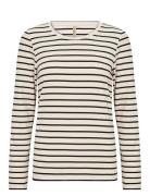 Sc-Onie Tops T-shirts & Tops Long-sleeved Cream Soyaconcept