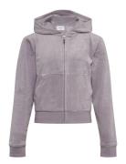 Jc Diamante Zip Thru Hood Tops Sweat-shirts & Hoodies Hoodies Purple J...