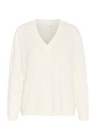 Kacharlie Knit Pullover Tops Knitwear Jumpers Cream Kaffe