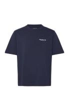 Anf Mens Graphics Tops T-shirts Short-sleeved Navy Abercrombie & Fitch