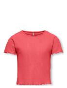 Kognella S/S O-Neck Top Tops T-shirts Short-sleeved Red Kids Only