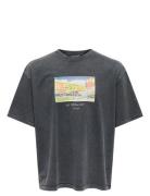 Onsdevin Ovz Washed Ss Tee Vd Tops T-shirts Short-sleeved Black ONLY &...
