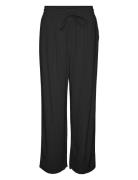 Vmjesmilo Wide Pants Wvn Ga Noos Bottoms Trousers Wide Leg Black Vero ...