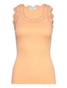 Rwbabette Sl U-Neck Long Lace Top Tops T-shirts & Tops Sleeveless  Ros...