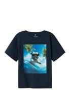 Nmmvoto Ss Nreg Top Tops T-shirts Short-sleeved Navy Name It