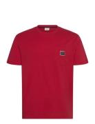 Pocket Ss T-Shirt Tops T-shirts Short-sleeved Red GANT