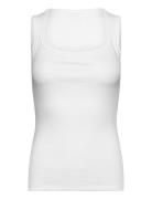 Hera Singlet Tops T-shirts & Tops Sleeveless White Twist & Tango