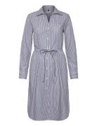 Ess Poplin Regular Shirt Dress Polvipituinen Mekko Navy Tommy Hilfiger