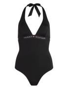 Halter Piece Uimapuku Uima-asut Black Tommy Hilfiger