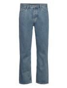 Space Relaxed Straight Leg Jeans Bottoms Jeans Regular Blue Weekday