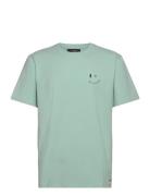 Patrick Organic Tee Tops T-shirts Short-sleeved Green Clean Cut Copenh...