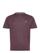 Athletics T-Shirt Sport T-shirts Short-sleeved Burgundy New Balance