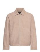 Dusty Suede Jacket Ohut Takki Beige Lexington Clothing