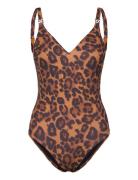 Sauvage Wirefree Triangle Spacer Swimsuit Uimapuku Uima-asut Beige Cha...