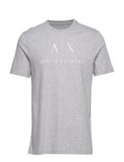 T-Shirt Tops T-shirts Short-sleeved Grey Armani Exchange